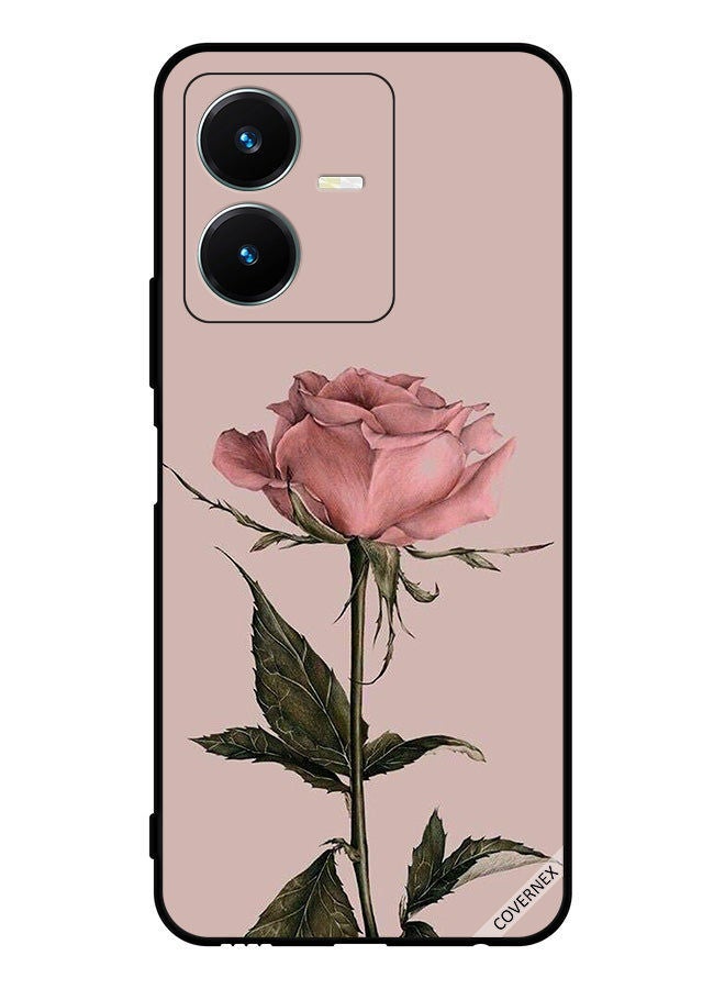 Covernex حافظة واقية لهاتف فيفو Y22 لون خوخ وردي - Image 1