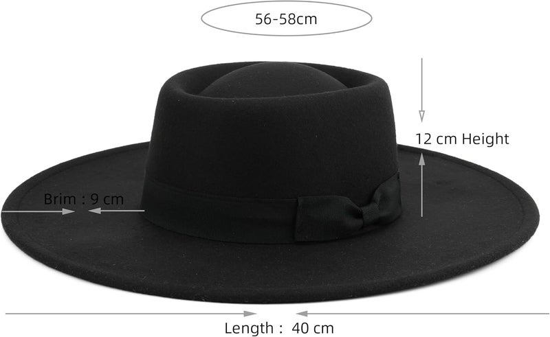Pro Celia Big Wide Brim Women Fedora Hat - Image 3