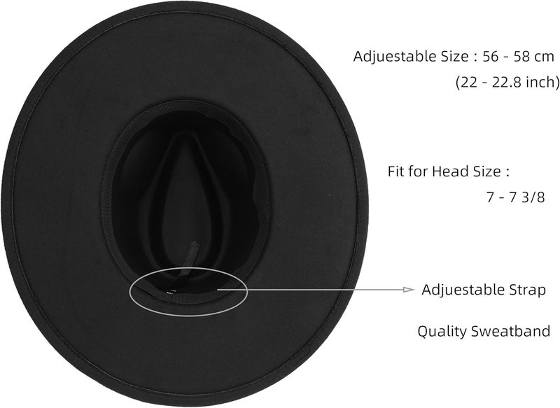 Pro Celia Big Wide Brim Women Fedora Hat - Image 2
