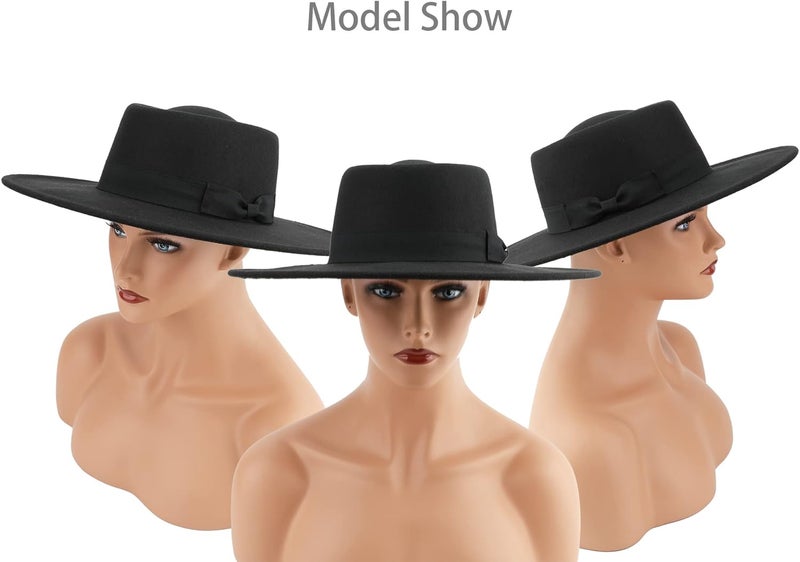 Pro Celia Big Wide Brim Women Fedora Hat - Image 4