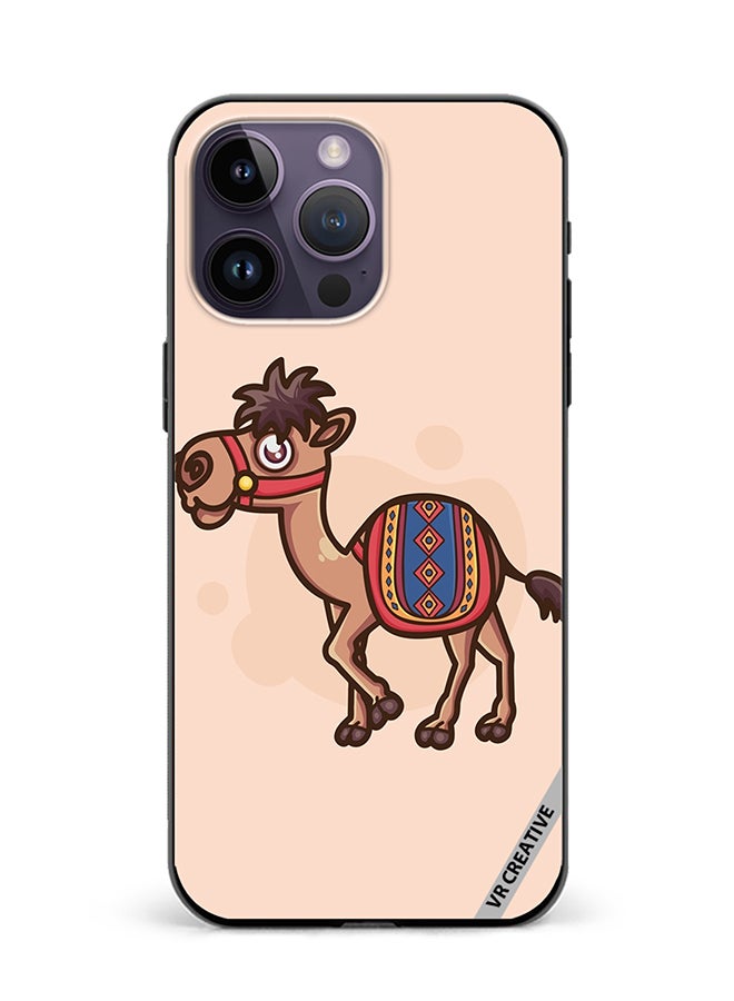 VR CREATIVE Protective Case Cover For Apple iPhone 16 Pro Max Cartoon Camel Design Multicolour