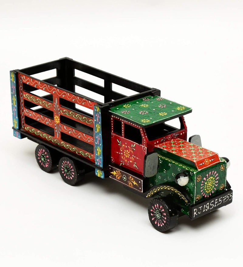 CRAFT TREE CRAFT TREE Handcrafted Wooden Truck Showpiece Toy for Kids Home Dcor Showpiece  - Image 3