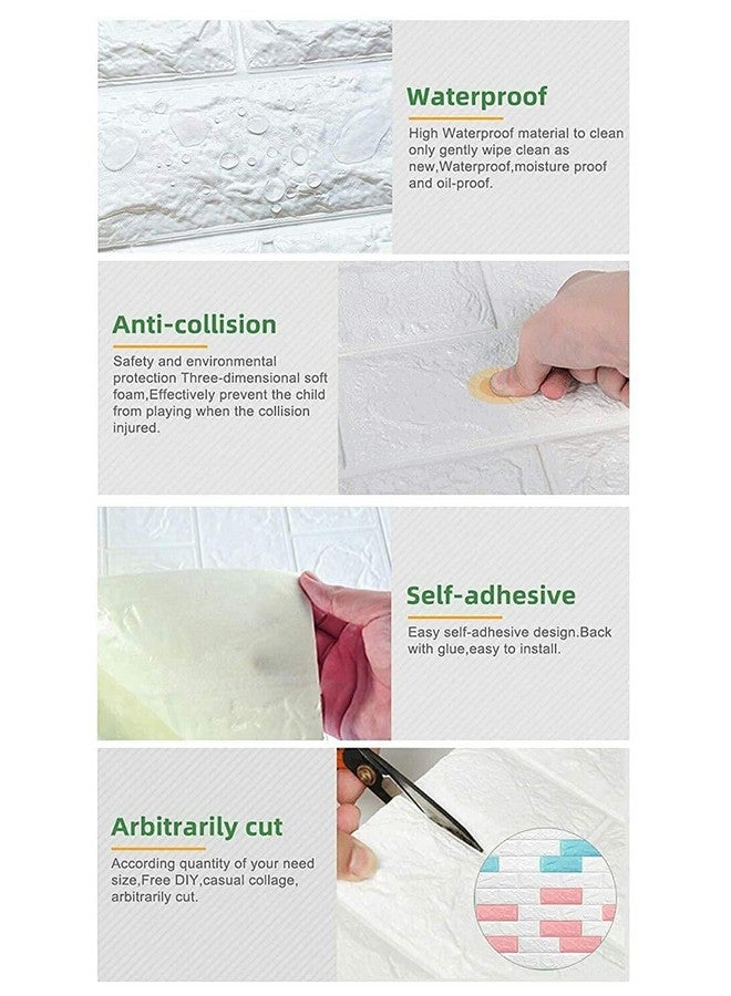 REXOTEX ألواح حائط ثلاثية الأبعاد ذاتية اللصق مقاومة للماء من ريكستكس (وردي) - Image 4