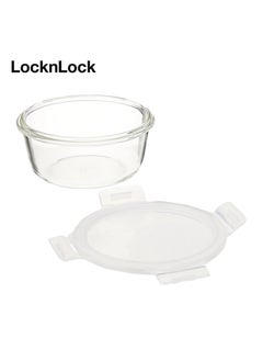 LOCK & LOCK LocknLock 870ml Oven-Safe Borosilicate Glass Round Container with Airtight Lid - Microwave, Freezer, and Dishwasher Safe  - Image 4