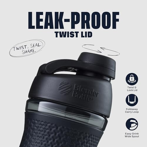 BlenderBottle SportMixer Shaker Bottle Perfect for Protein Shakes and Pre Workout, 28-Ounce, Teal - Image 2