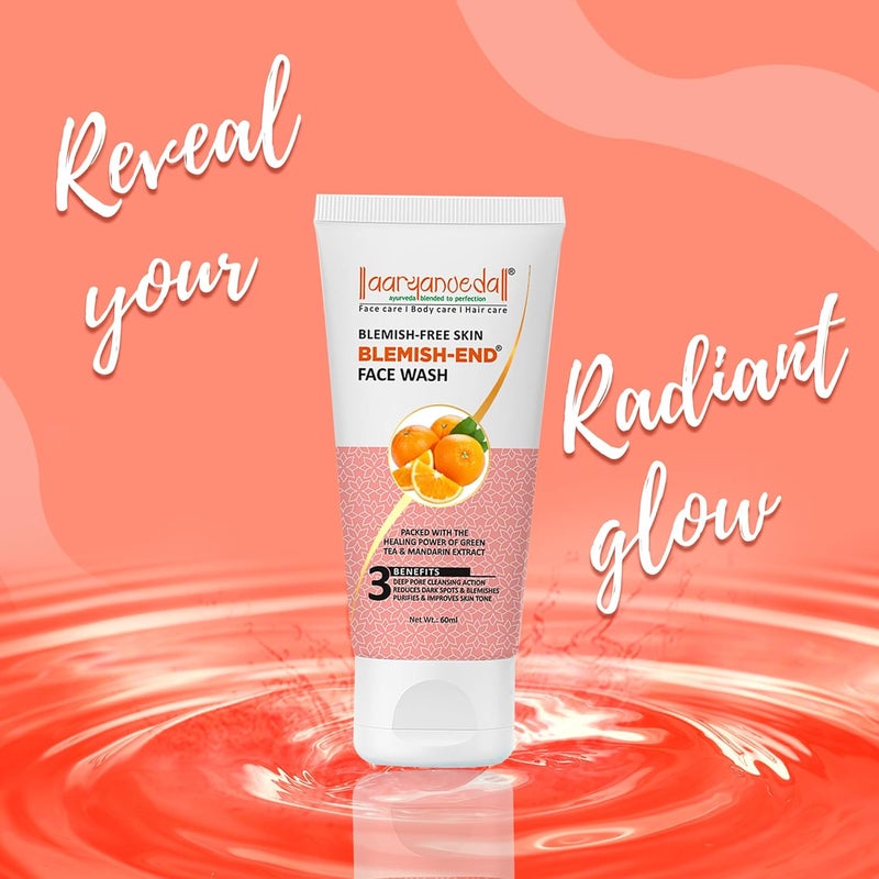 Aryanveda Blemishend Face Wash For Age spot Banishes Free Radicals For Men Women 100ml - Image 2