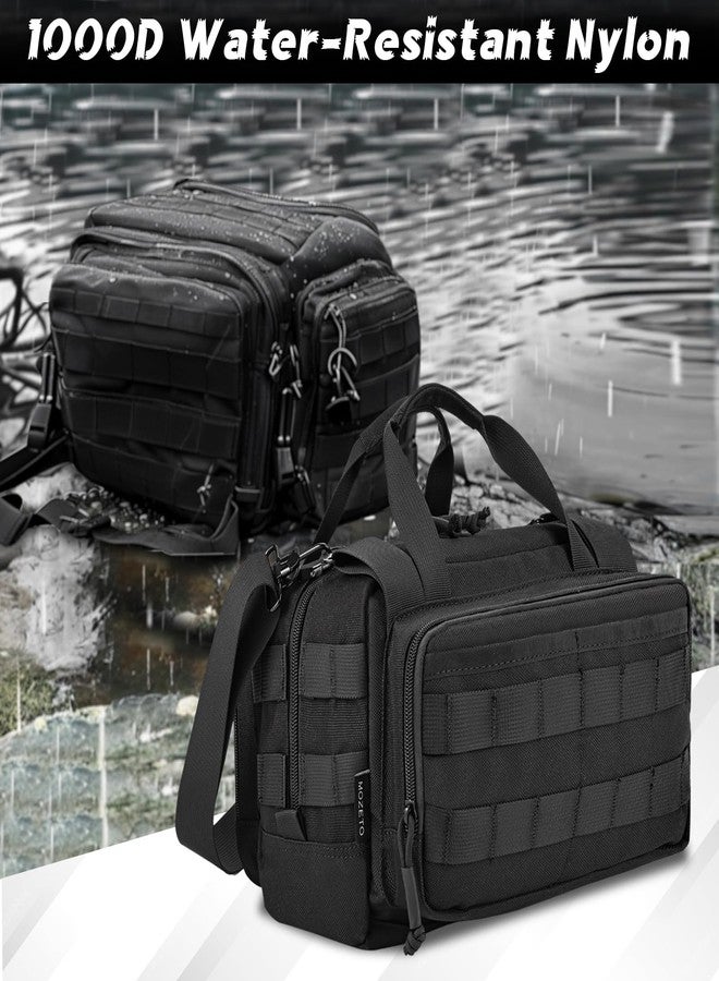 MOZETO 12 inch Tool Bag, Water-Resistant Small Tactical Tool Bag, Durable Handle Tool Bags for Men with Shoulder Strap (Black) - Image 5