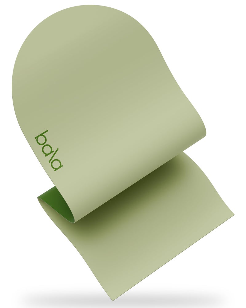 Bala Yoga Mat for Home Gym, 5mm (Sage) - Non Slip Exercise Mat for Home Workout, Stretching, Pilates, Aerobics & Floor & Fitness Work Out - Indoor Exercising Mat - Image 1