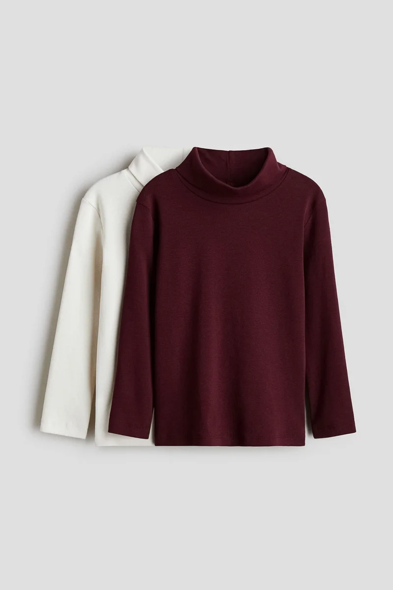 H&M 2-pack polo-neck tops