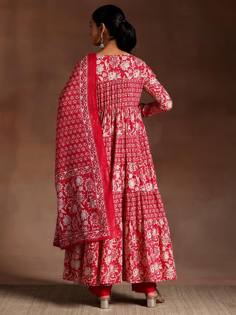 Libas Women's Pure Cotton Kurta Set (35904_Pink - Image 4