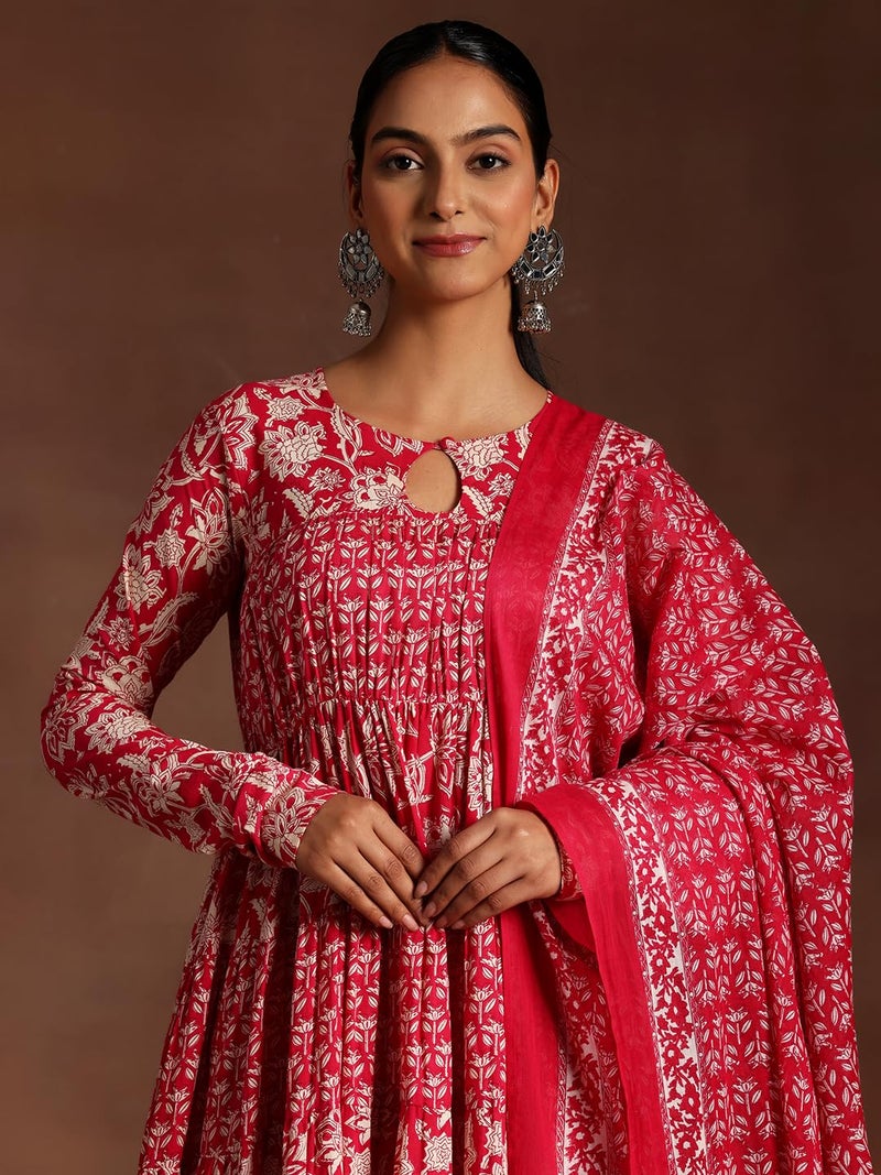 Libas Women's Pure Cotton Kurta Set (35904_Pink - Image 5