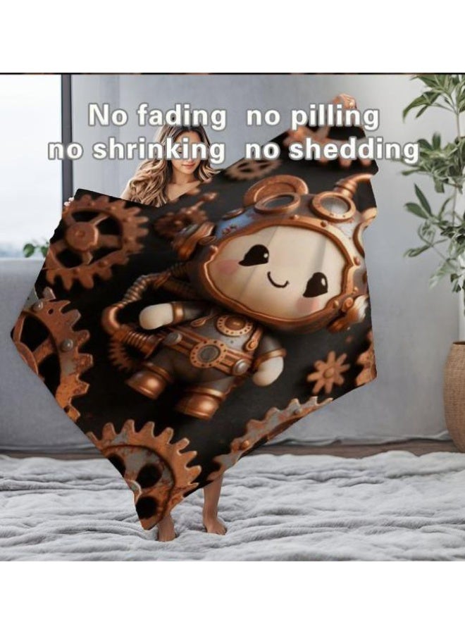 general Baby and children's cartoon flannel thin blanket (warm and comfortable, suitable for sleep, game use) 70cm*100cm - Image 4