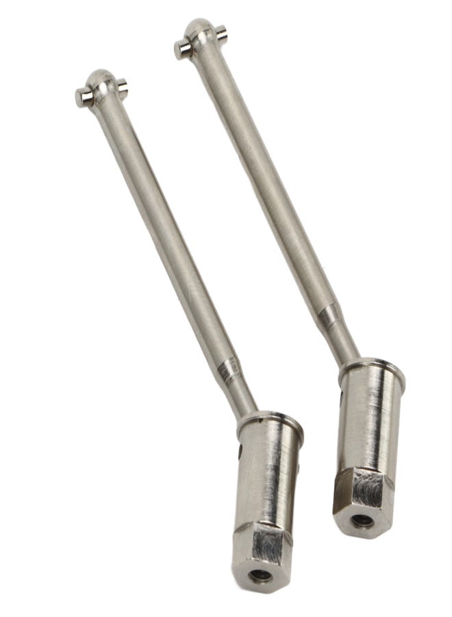 54mm RC Front Wheel Drive Shaft CVD Steel RC Front Drive Axle for Axial Yeti JR 1/18 Replacement Silver - Image 2
