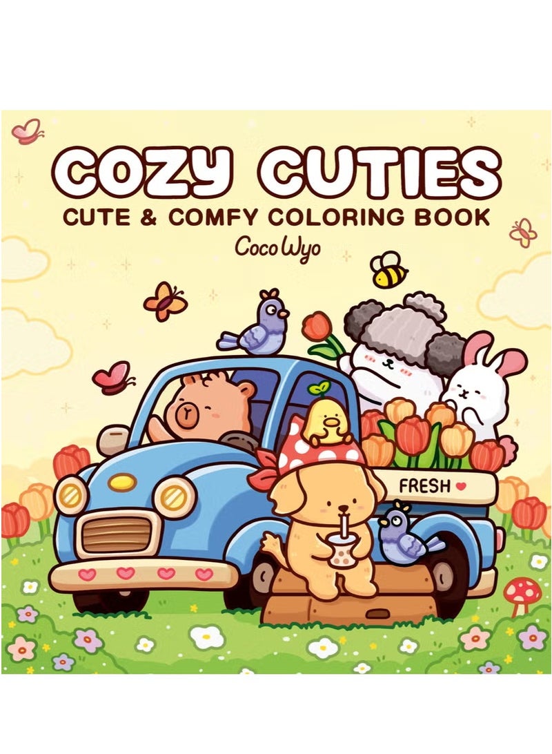 DayWins Cozy Cuties: Relaxing Coloring Book for Adults, Kids u0026 Teens | Stress Relief Art Therapy with Adorable Cozy Spaces Designs | Family Bonding Activity - Image 1