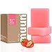 Muun Strawberry Yoni Soap Bar Pack 3 pH Balancing Cleanser Probiotics Natural Ingredients Gentle Cleansing Formula Eliminates Odor Vaginal Health Feminine Wash Moisturizing Intimate - Image 1