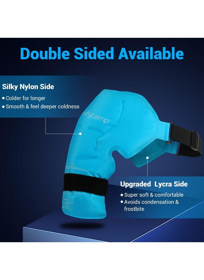 Comfytemp Comfytemp Shoulder Ice Pack Rotator Cuff Cold Therapy Wrap, FSA HSA Eligible, Large Ice Packs for Injuries Reusable Gel, Instant Cold Compression Brace for Shoulder Pain Relief, Surgery Recovery Gifts  - Image 4
