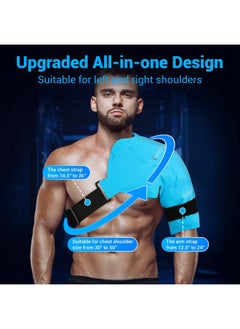 Comfytemp Comfytemp Shoulder Ice Pack Rotator Cuff Cold Therapy Wrap, FSA HSA Eligible, Large Ice Packs for Injuries Reusable Gel, Instant Cold Compression Brace for Shoulder Pain Relief, Surgery Recovery Gifts  - Image 3
