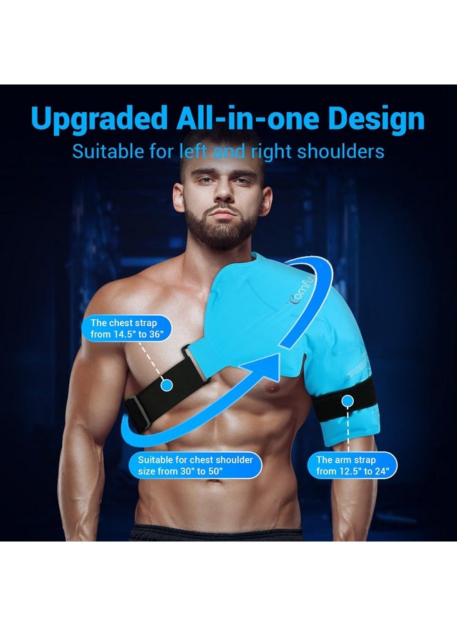 Comfytemp Comfytemp Shoulder Ice Pack Rotator Cuff Cold Therapy Wrap, FSA HSA Eligible, Large Ice Packs for Injuries Reusable Gel, Instant Cold Compression Brace for Shoulder Pain Relief, Surgery Recovery Gifts  - Image 3
