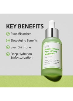 SUNGBOON EDITOR Sungboon Editor Green Tomato Pore Lifting Ampoule | Best Pore Minimizer for Face in Korea | Green Tomato Extract and Niacianamide Serum | Hydrating & Firming for Sensitive Skin | Korean Skincare  - Image 5