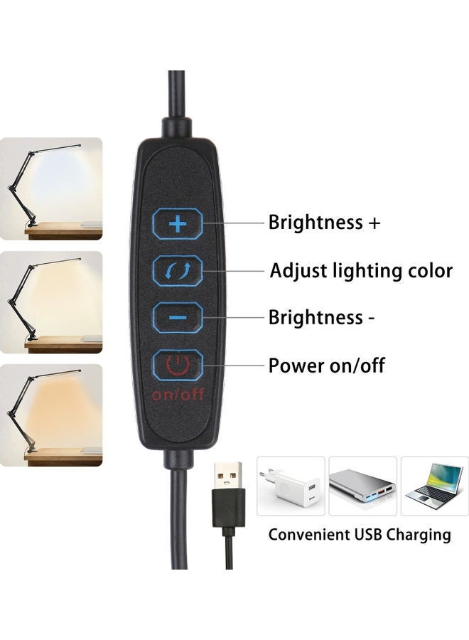 NIBEMINENT LED Desk Lamp With Clamp Warm White - Image 2