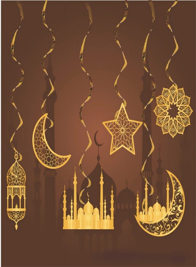 العربية: طقم زينة العيد للمنزل (21 قطعة) – لافتات، أعلام، زينة معلقة لإضفاء أجواء احتفالية - Image 5