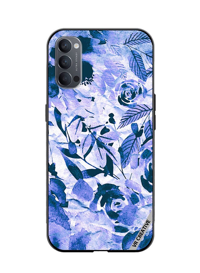 VR CREATIVE Protective Case Cover For Oppo Reno4 Pro 5G Flower Design Multicolour - Image 1