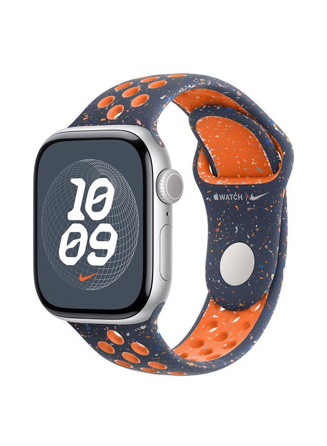 Apple 42MM Blue Flame Nike Sport Band SM Midnight - Image 2