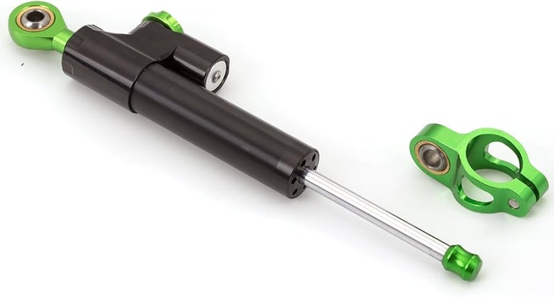 مثبت عجلة القيادة القابل للتعديل العالمي للدراجات النارية باللون الأسود والأخضر لـ ZX6R Ninja 250R 300 ZX10R Z1000 ZZR1400 - Image 3