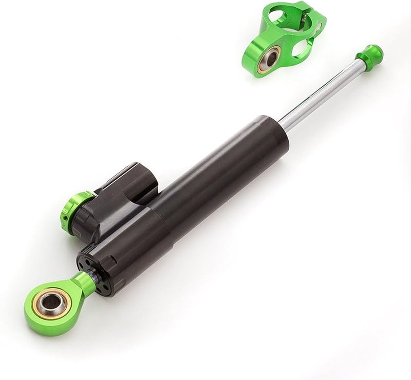 مثبت عجلة القيادة القابل للتعديل العالمي للدراجات النارية باللون الأسود والأخضر لـ ZX6R Ninja 250R 300 ZX10R Z1000 ZZR1400 - Image 4