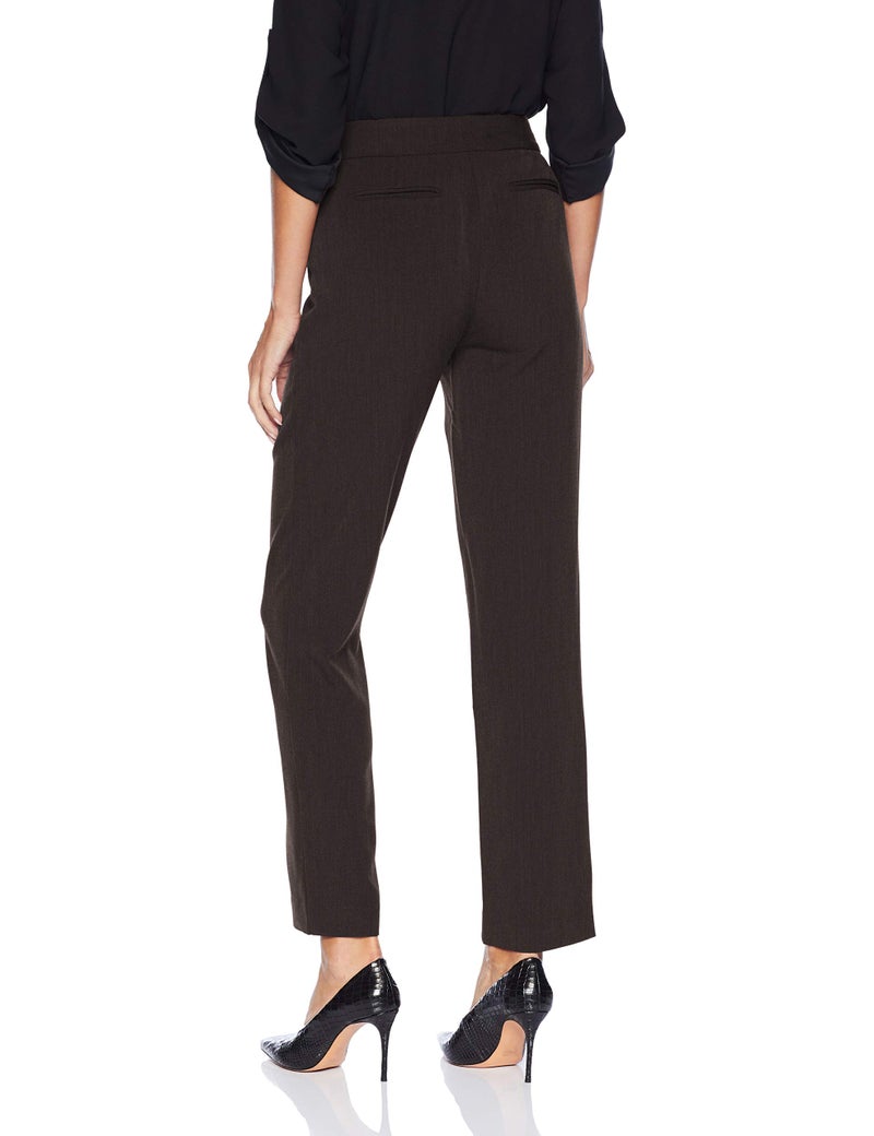 Rafaella womens Petite Curvy Fit Short Gaberdine Trouser Pants, Graphite, 12 Petite US - Image 2