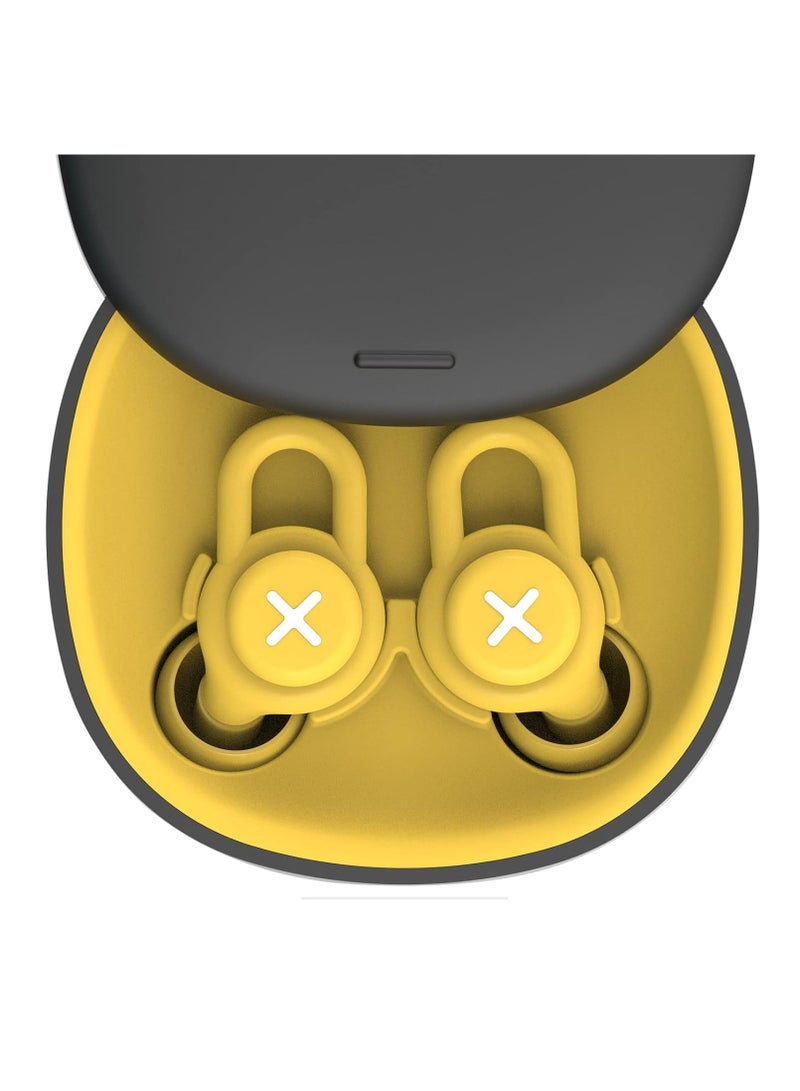 Hihonor Ear Plug for 40dB Noise Cancelling Earbuds, Soft Silicone Earplug for Sleeping, Anti Snoring Devices, Hearing Protection for Noise Sensitivity and Flights -10 Ear Tips in XS/S/M/L(Yellow) - Image 1