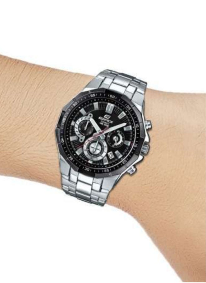 CASIO - Casio Edifice Men's Chronograph Watch with Stainless Steel Band - Image 1