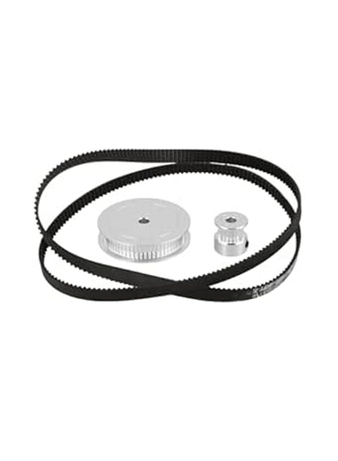 Tofficu Aluminum Synchronous Wheel Kit 20 Tooth Timing Belt Pulley For 3D Printer Reduce Ratio 1 To 3 - Image 1