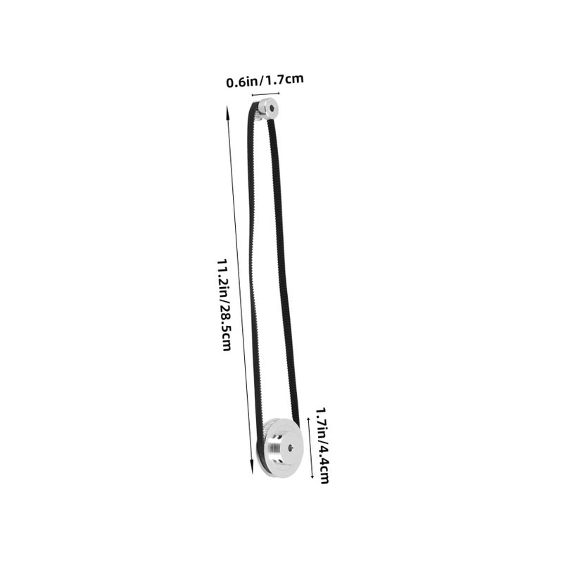 Tofficu Aluminum Synchronous Wheel Kit 20 Tooth Timing Belt Pulley For 3D Printer Reduce Ratio 1 To 3 - Image 3