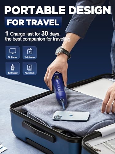 Oralfree Water Dental Flosser Cordless for Teeth Cleaning - 4 Modes Oral Irrigator 300ML Braces Flossers Cleaner, Rechargeable Portable IPX7 Waterproof Powerful Battery for Travel Home - Image 5