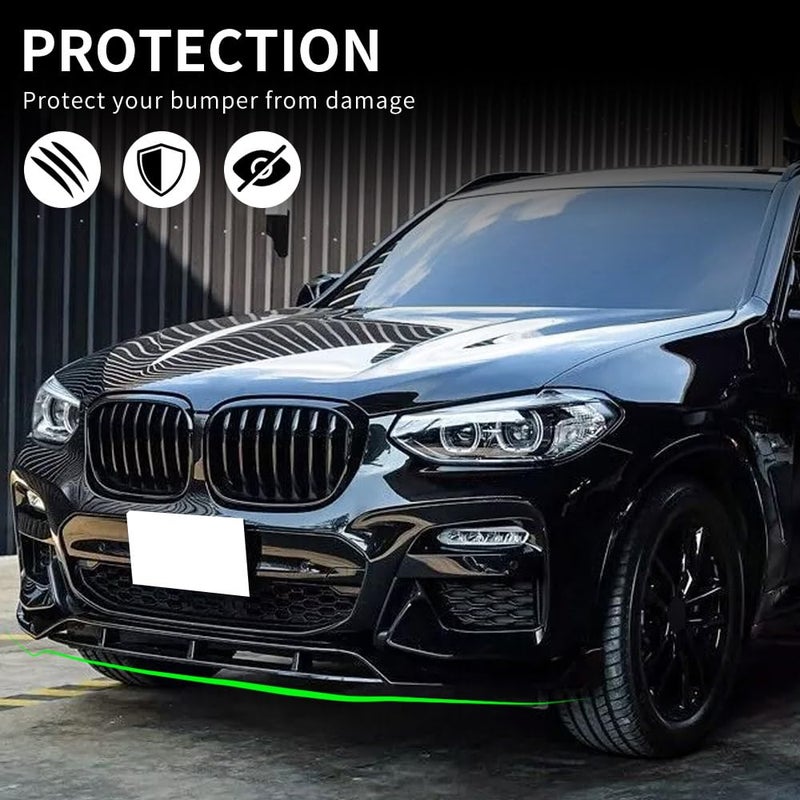 XPHAZZ Front Lip Compatible with BMW (2018-2021) X3 G01 (2019-2021) X4 G02 M-Sport Model ABS Gloss Black Bumper Air Splitter - Image 3