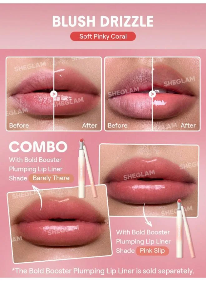 SHEGLAM Sheglam Bold Booster Lip Plumper Blush Drizzle