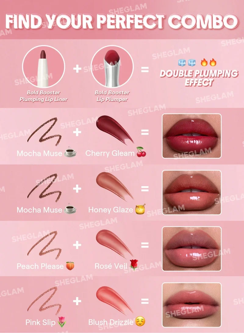 SHEGLAM  Sheglam Bold Booster Lip Plumper Blush Drizzle for Women | Best Price UAE