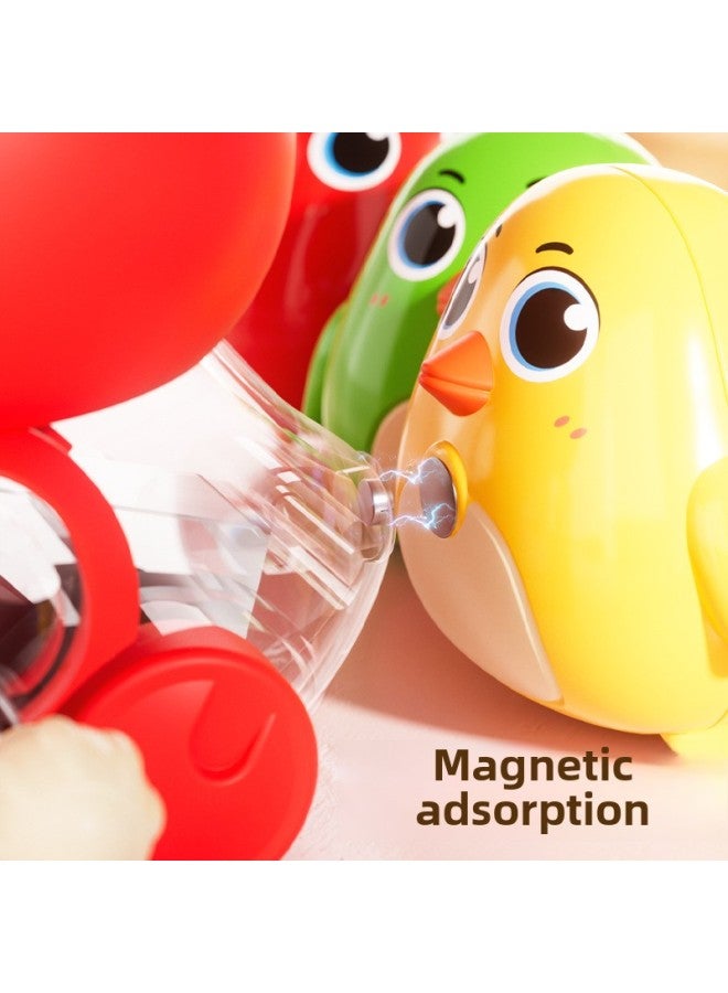 Shake Sound Explosions With Mother Chicken Swing Magnetic Chick Puzzle Cute Fun Early Education Climb Toys Wholesale-Color:Hair Strips Baby Chicken Mom Orange [opp Bag] - Image 5