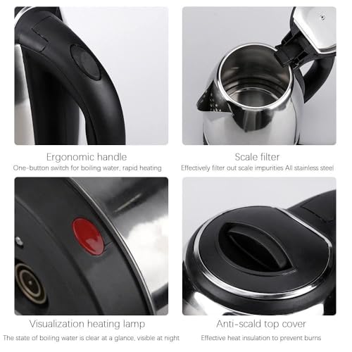 RFV1 Electric 1500W 1.8L Extra-Large Capacity | Stainless Steel Body with Cool Touch Exterior | Automatic Shut-Off & Boil Dry Protection (KETTLE AND GRINDER) - Image 3