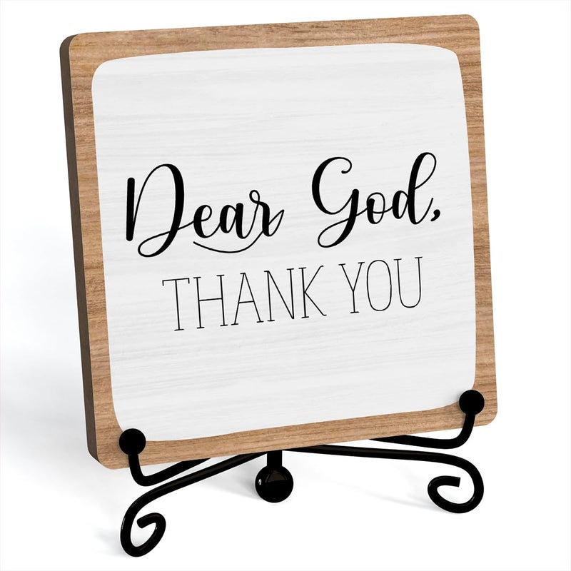 Jusitakeet Home Decor, Farmhouse Shelf Table Decor, Christian Office Home DÃ©cor Accents For Living Room Mantle Coffee Bar Bookshelf Kitchen Entryway (B20) - Image 1