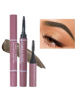 Eyebrow Cream, Waterproof Eyebrow Cream Quick Dry Eyebrow Pomade, Natural High Pigmented Sweatproof 3D Shaping Eyebrow Soap Brow Glue With Brush (01 Dark Brown)
