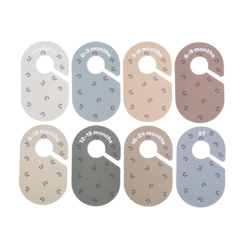 3 Sprouts Baby Closet Dividers 8-Piece Set Newborn to 2T - Double-Sided Organizer for Nursery Clothing Storage - Blueberry - Image 5