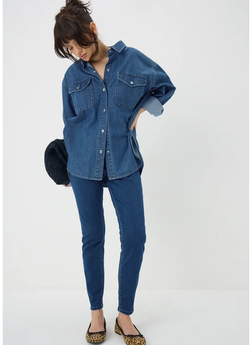 Matalan Jessie high waist dark wash jeans