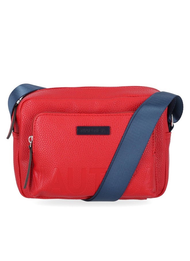 NAUTICA Out And About Adjustable Crossbody Bag Purse Red  - Image 2