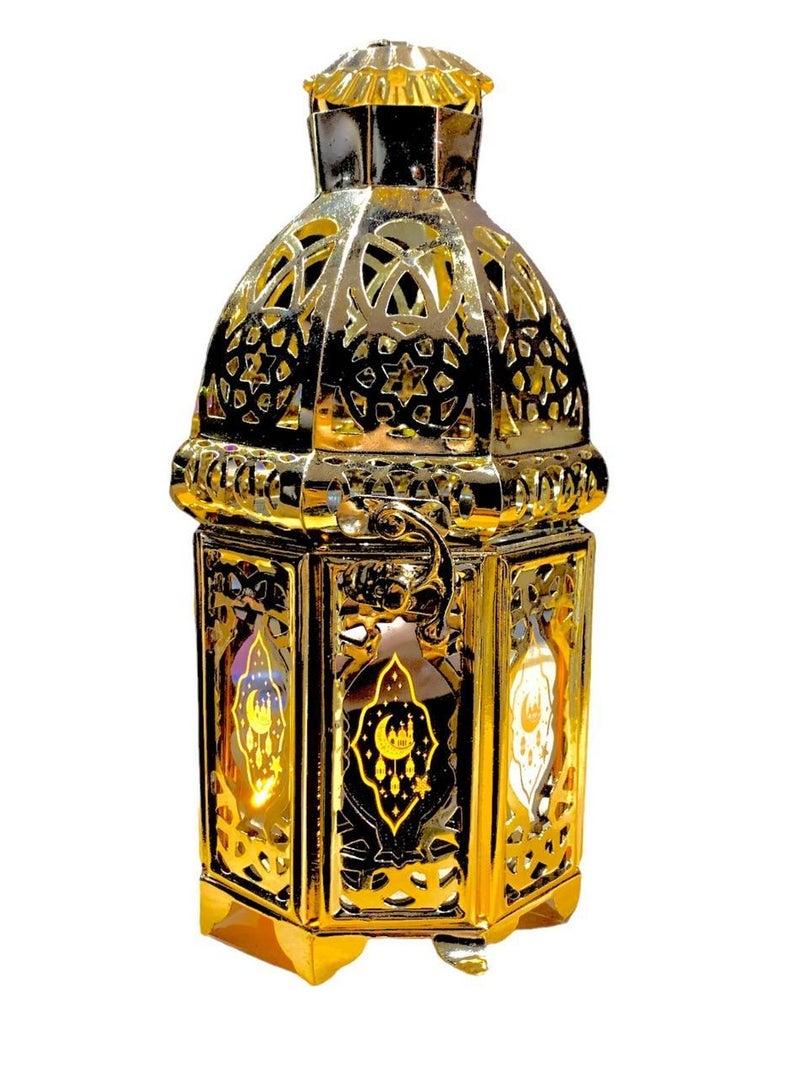Ramadan Lantern Metal Golden Incense 2 * 1 Imported - Image 1