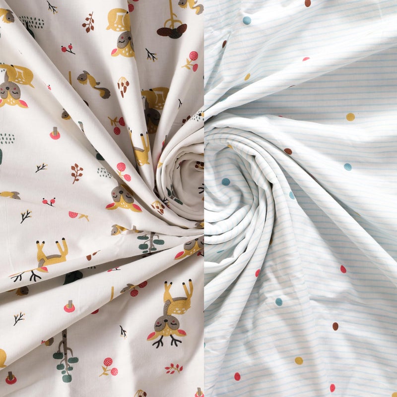 HOMEMONDE 100% Cotton Reversible Dohar for Newborn Baby Boy and Girl, 3 Layer Baby Dohar, Soft & Breathable, Ideal for All Seasons, 0-4 Years, Size- 48" x 48" (122 cm x 122 cm) - Tender Tales - Image 5