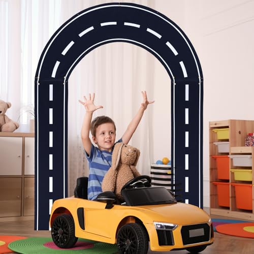 Mindsoft Arch Banner Racing Themed Door Hanging Decoration Themed Birthday Photography Banner Backdrop for Classroom DoorBirthday Baby Shower Supplies (Race Track) - Image 5