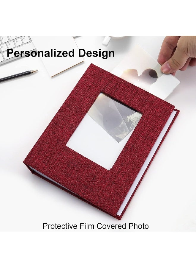 Vienrose Small Photo Album 4x6 Photos, 2 Pack Linen Cover Mini Photo Book - Image 5