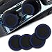 Couslcd Car Cup Holder Coasters Dustproof Automotive Interior Accessories Mat275 Inch NonSlip Insert Water Bottle Holder Pads Universal for Vehicles Trucks RVs and More BlackBlue 4PCS - Image 2